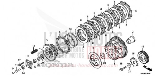 EMBRAYAGE (NC750SA) NC750SAK de 2019